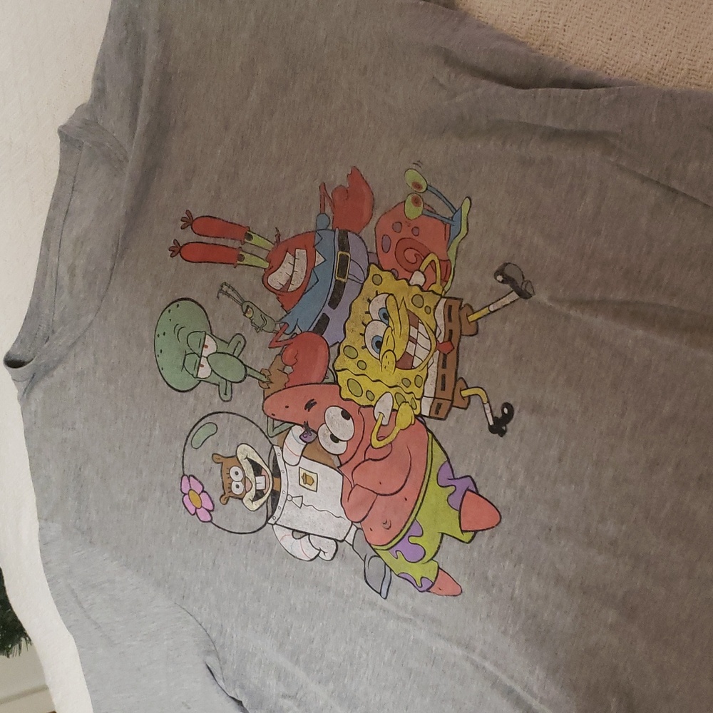 SpongeBob Gang Tee Tees Graphic Tee Vintage and Superb Condition - Picture 8 of 11